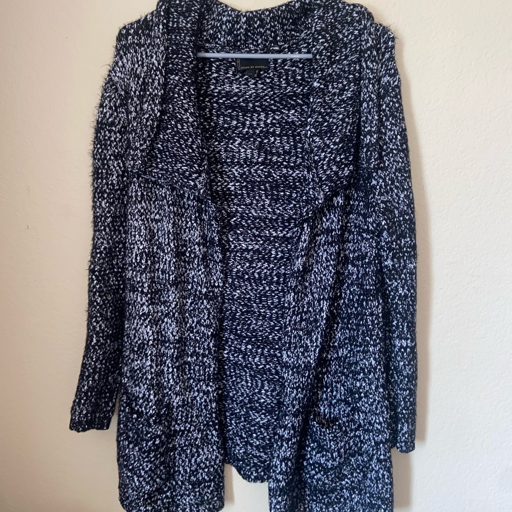 Super cute black and white cardigan